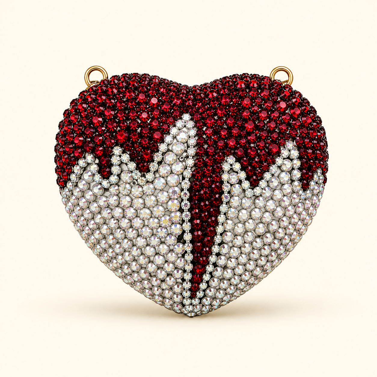 Mini heart clutch