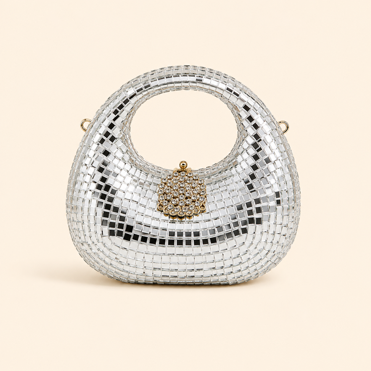 SILVER LUXE FANCY PURSE