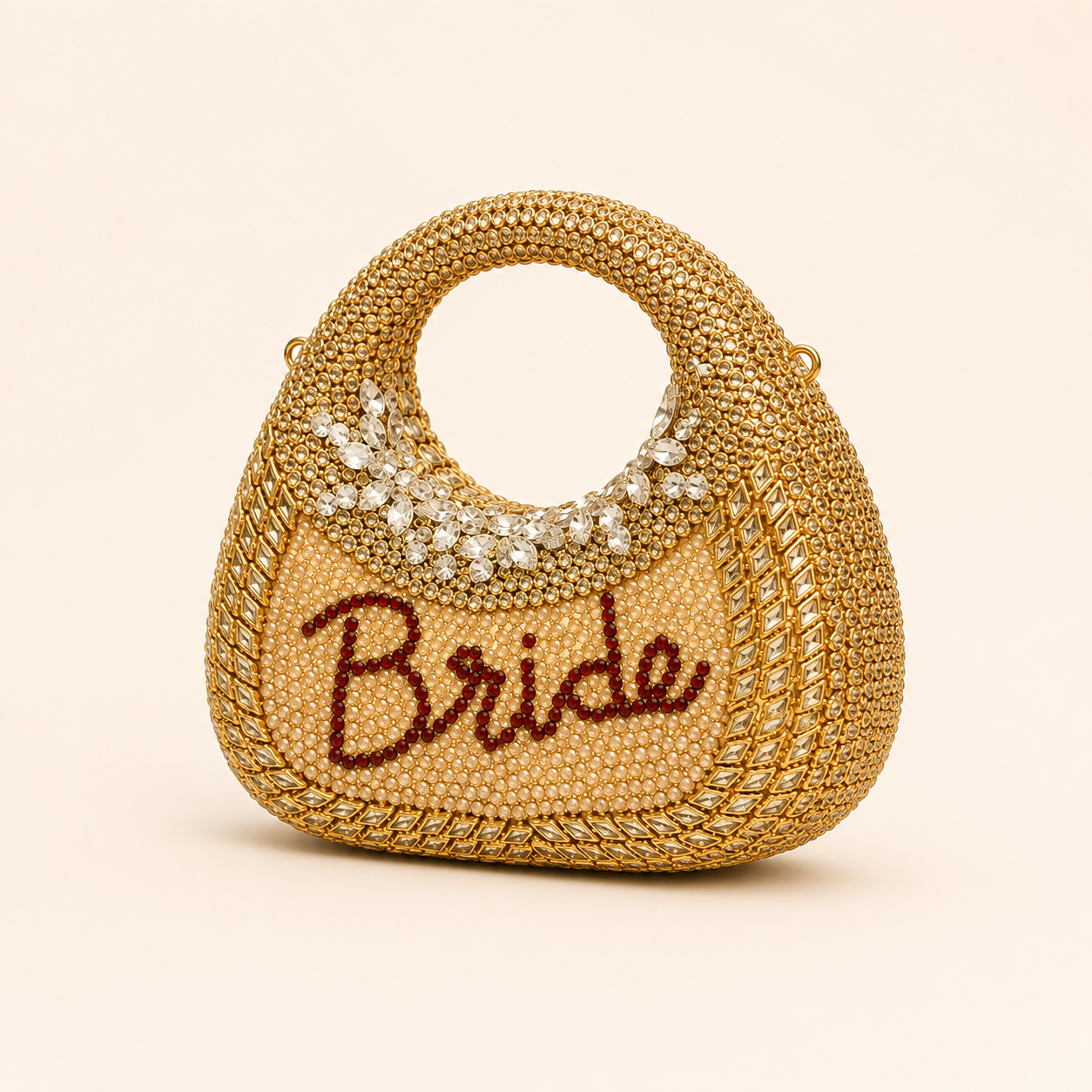 Royal Bride Swarovski Kundan Clutch
