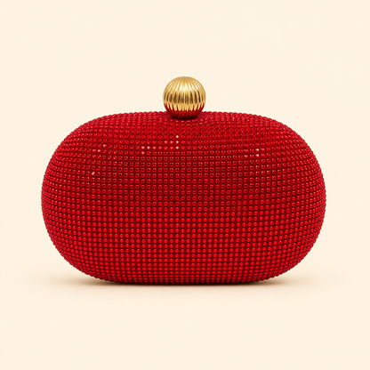 Scarlet Luxe Clutch