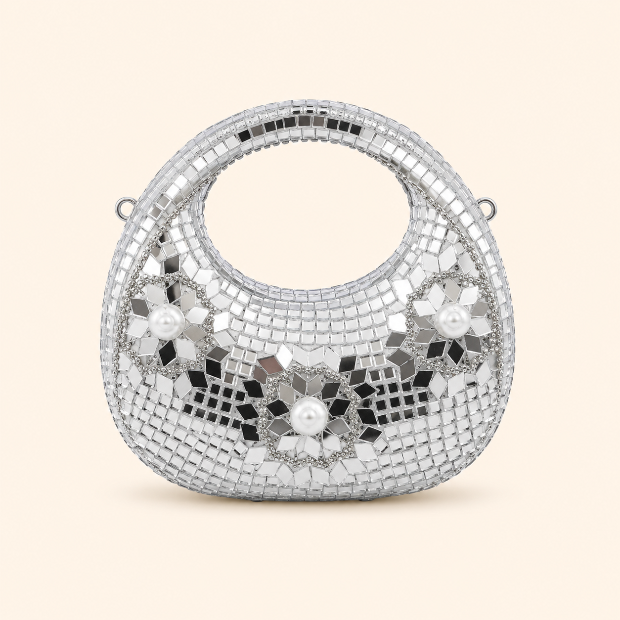 SILVER LUXE FANCY PURSE