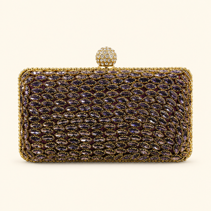 Royal Crystal Knot Clutch