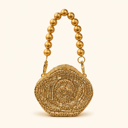 Royal Kundan Flower Clutch