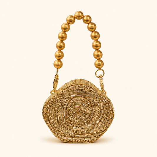 Royal Kundan Flower Clutch
