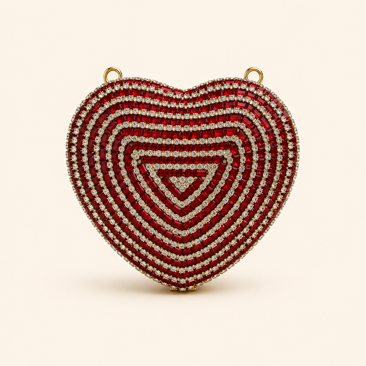 Mini heart clutch