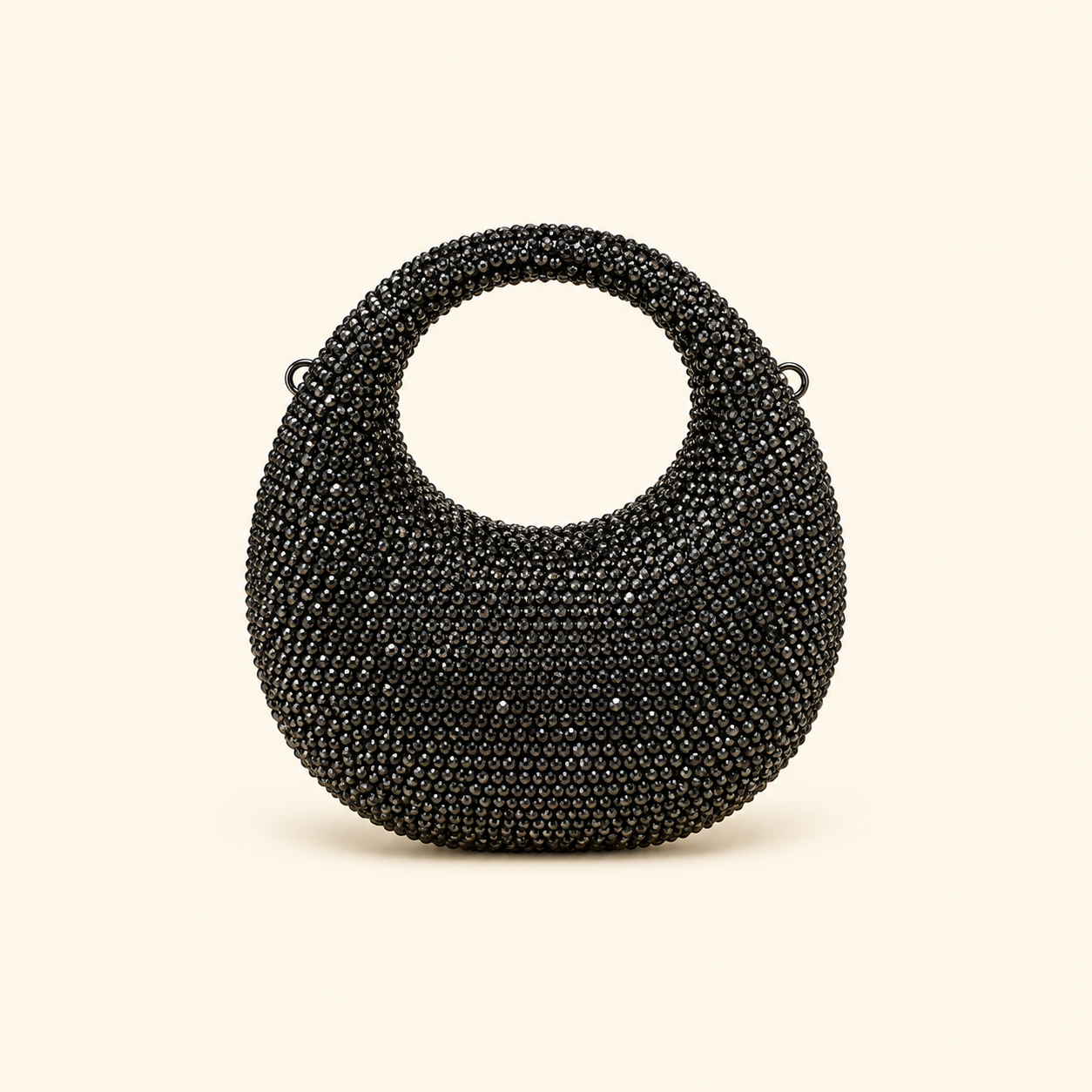 Black Luxe Rhinestone Bag