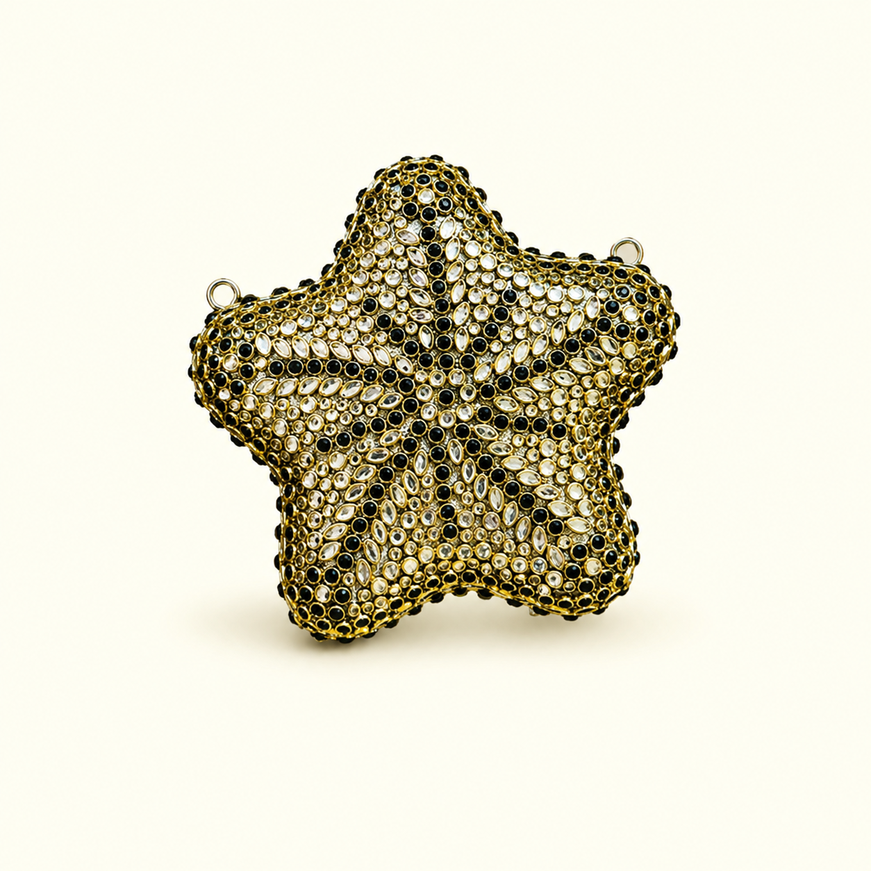 Black kundan star