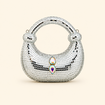 SILVER LUXE FANCY PURSE