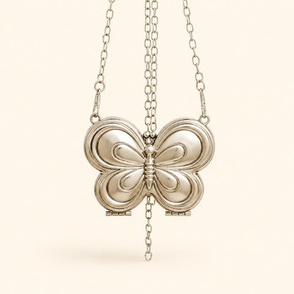 Metalic butterfly clutch