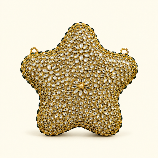 Star clutch kundan
