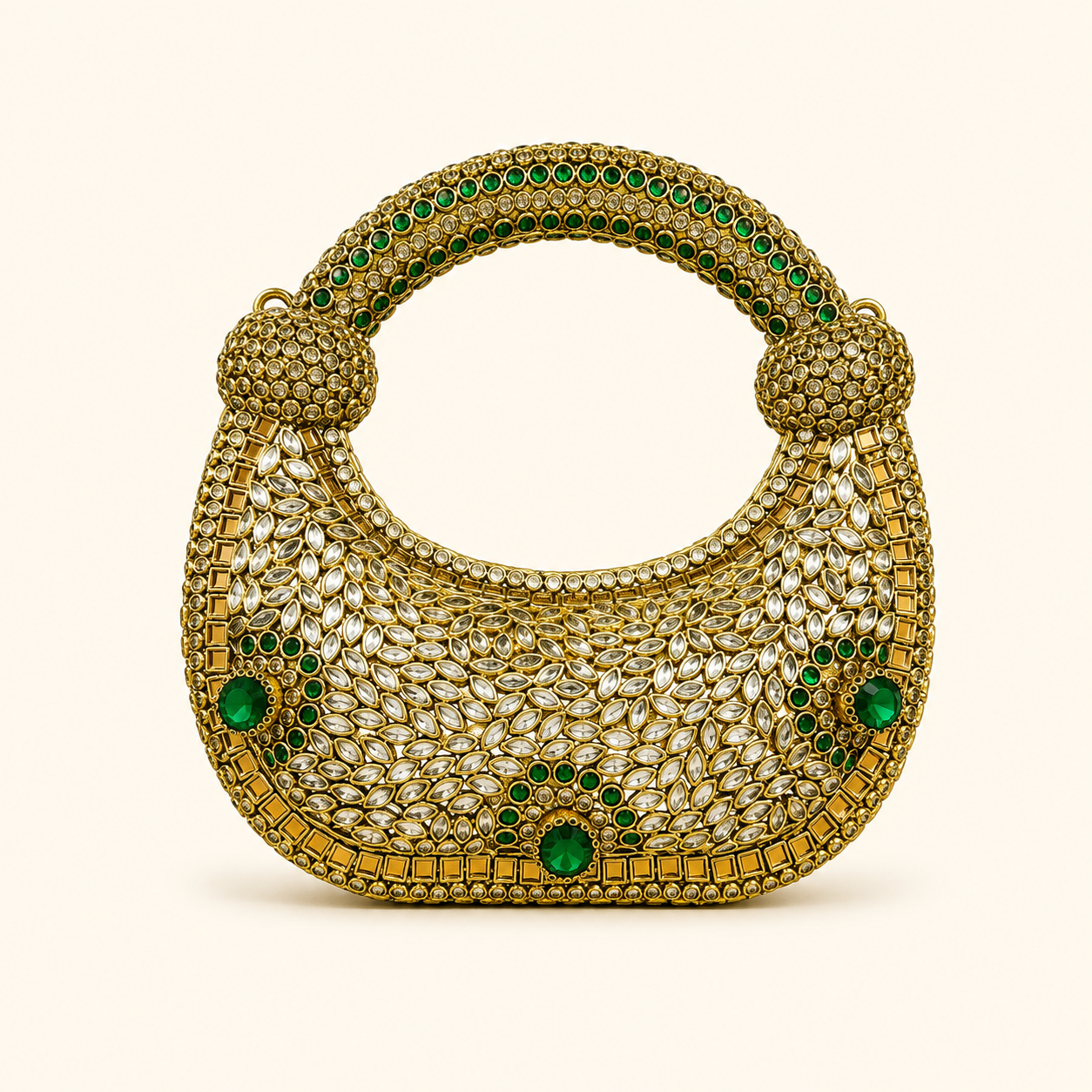 kundan hand clutch