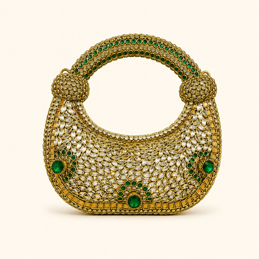 kundan hand clutch